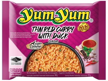 Yum Yum Instant Nudeln Rotes Curry Ente 60g Nudelsuppe